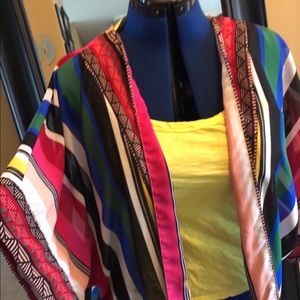 Multi-print kimono w/ tank